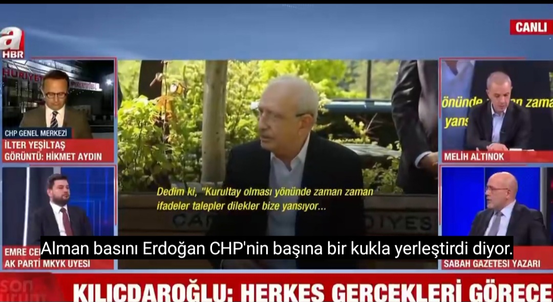 AKP medyası, Alman medyasına ‘şaşırıyor’ Melih Altınok: Alman Devleti’nin resmi yayın organı Deutsche Welle bile “Erdoğan bugün CHP’nin başına bir kukla yerleştirdi” diyor...