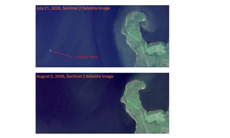 Kanada’da Yüzen Ada: Sentinel-2’nin Gösterdiği Bilimsel Gerçek