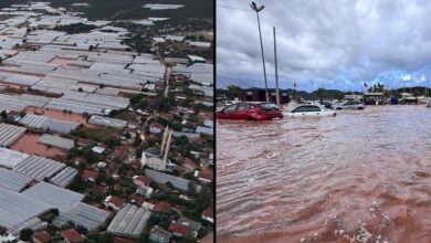 Antalya’da Şiddetli Sağanak: Araçlar Sürüklendi, Seralar Hasar Gördü