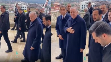 Erdoğan’a ‘Methiyeler Diz’ Sözleri Duran Vatandaşa Korumalardan Müdahale: ‘Bağırma Camideyiz’
