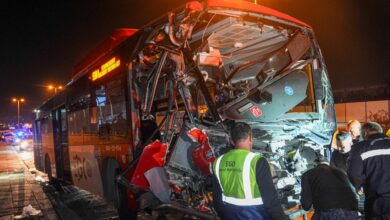 Ankara’da EGO Otobüsü Yaya Üst Geçidinin Ayağına Çarptı: 24 Yaralı