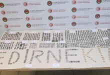 Edirne Sınır Kapılarında 7.160 Parçalık Tarihi Eser Operasyonu