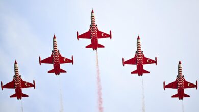 Türk Yıldızları Ankara Semalarında Gökyüzüne Yıldızlı Bir Gösteri Yürütüyor